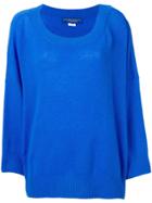 Ermanno Scervino Boat Neck Knitted Top - Blue