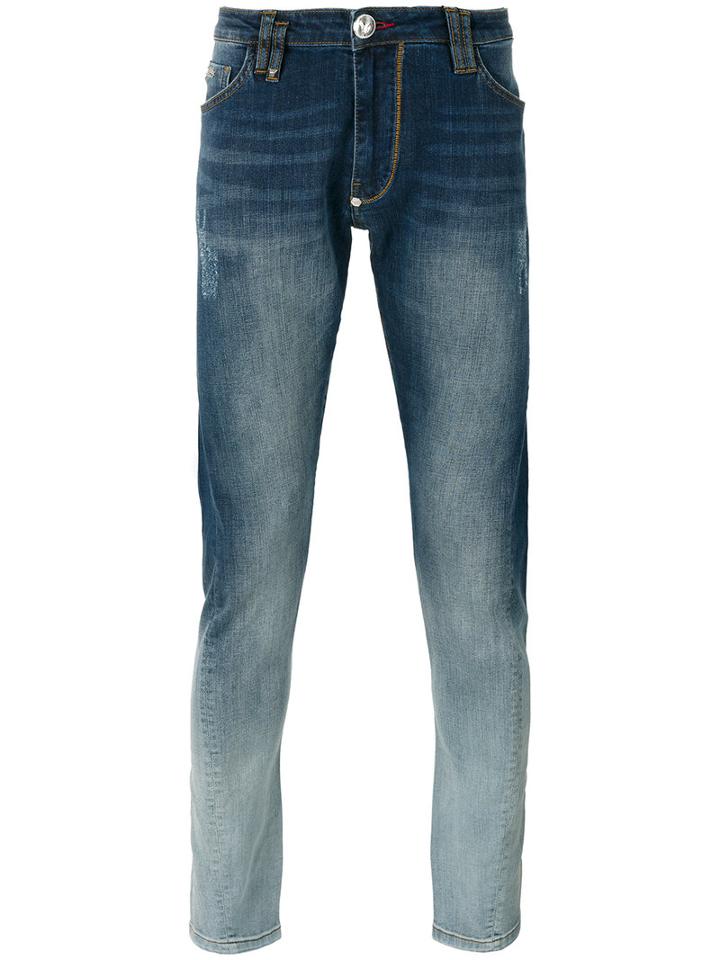 Thor Gradient Fade Jeans - Men - Cotton/spandex/elastane - 32, Blue, Cotton/spandex/elastane, Philipp Plein