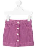 Knot - Earth Stripes Skirt - Kids - Cotton/spandex/elastane - 12 Yrs, Pink/purple