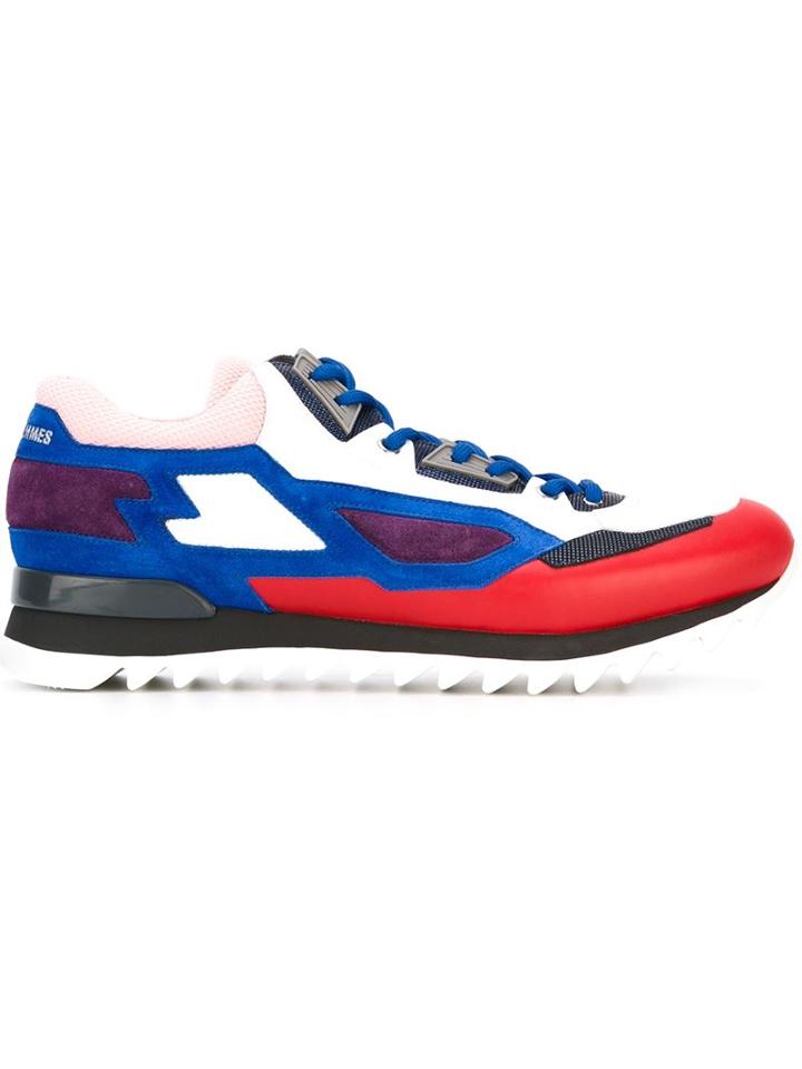 Les Hommes Colour Block Running Sneakers