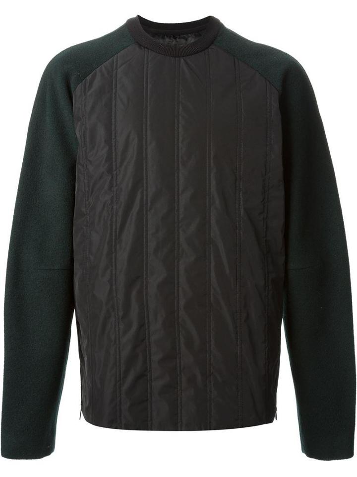 Juun.j Quilted Contrast Body Sweatshirt