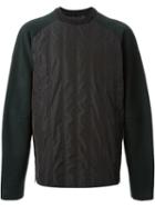 Juun.j Quilted Contrast Body Sweatshirt
