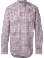 Canali Gingham Print Shirt