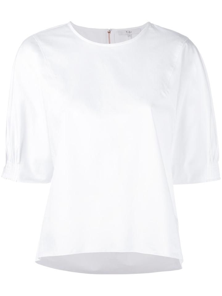 Tibi - Boatneck Top - Women - Cotton - S, White, Cotton