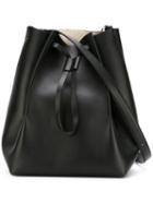 Maison Margiela Structured Bucket Bag, Black, Leather