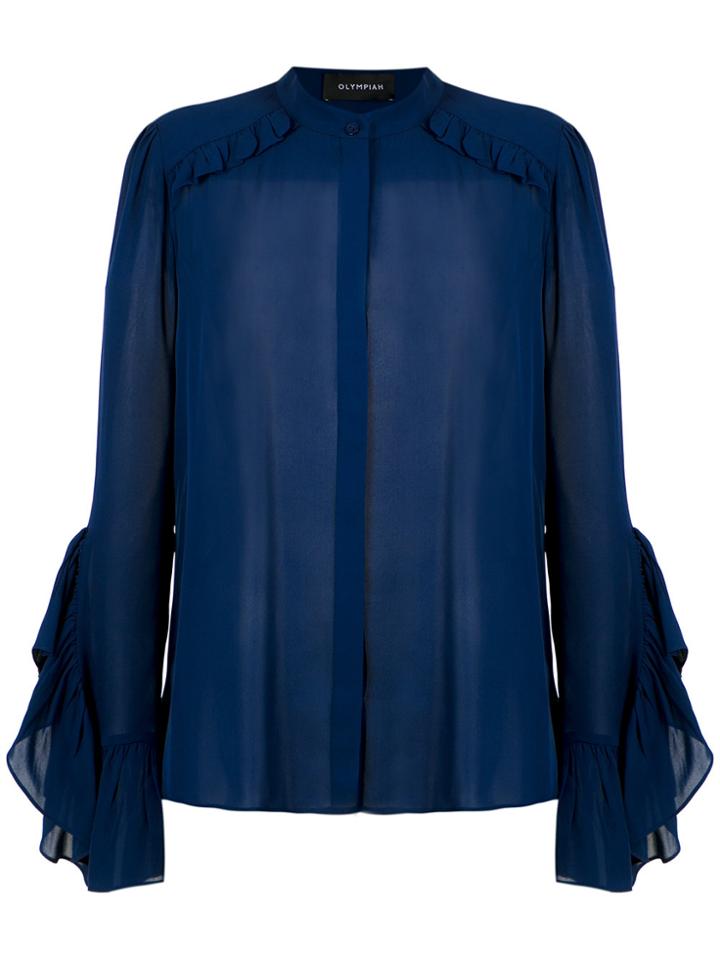 Olympiah Wide Sleeves Shirt - Blue