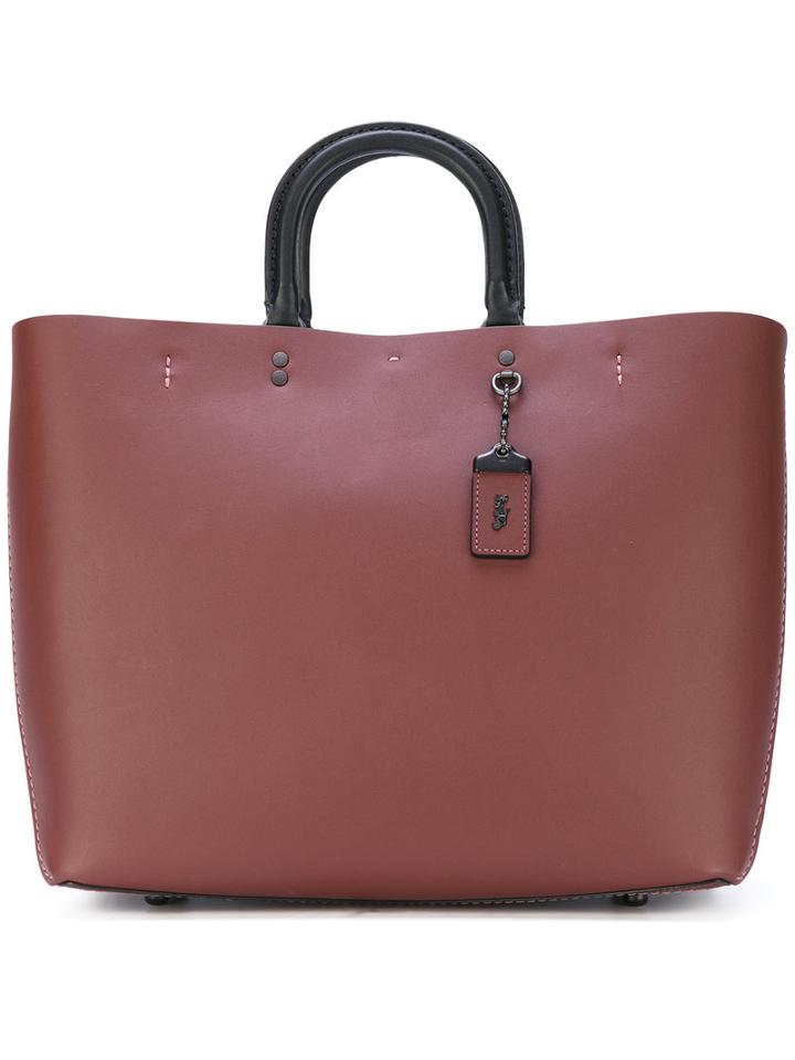 Coach - Shopper Tote - Women - Calf Leather - One Size, Pink/purple, Calf Leather