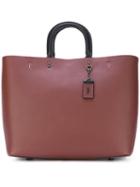 Coach - Shopper Tote - Women - Calf Leather - One Size, Pink/purple, Calf Leather