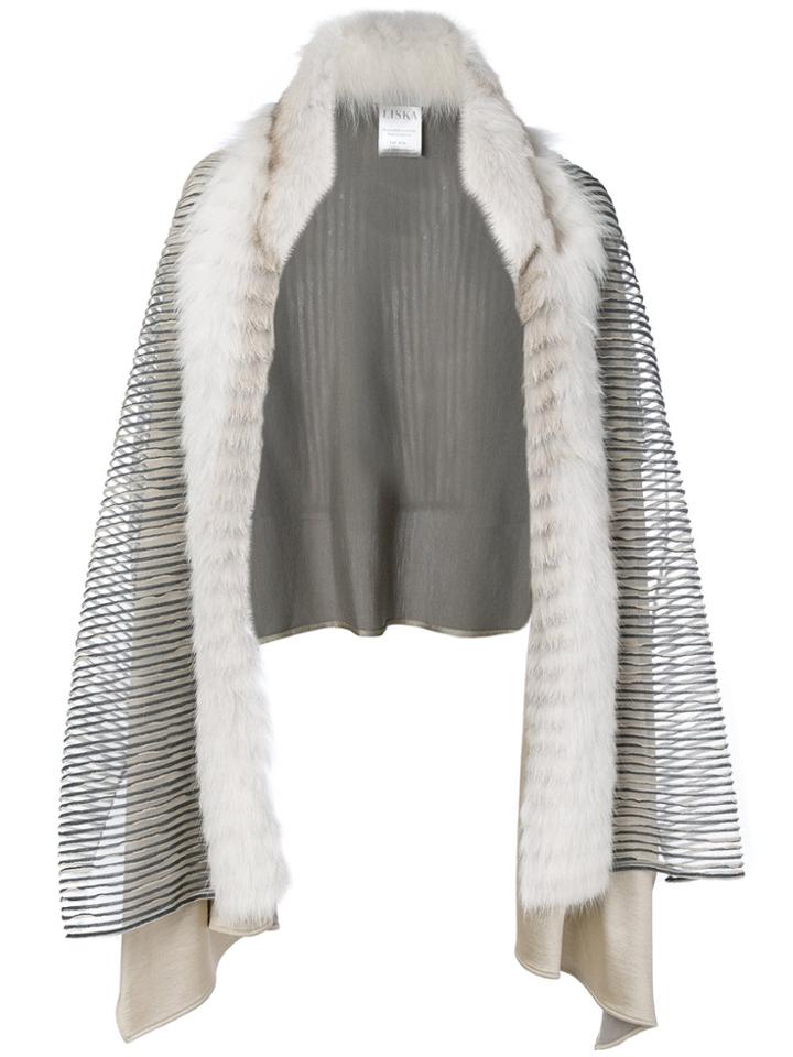 Guy Laroche Vintage Trim Scarf - Grey