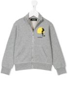 Dsquared2 Kids True Surf Style Zip-up Sweatshirt, Boy's, Size: 12 Yrs, Grey