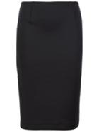 Yigal Azrouel Plain Straight Skirt, Women's, Size: 2, Black, Polyester/spandex/elastane