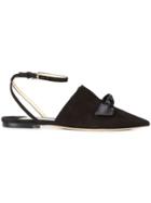 Jimmy Choo Temple Flat Ballerinas - Black
