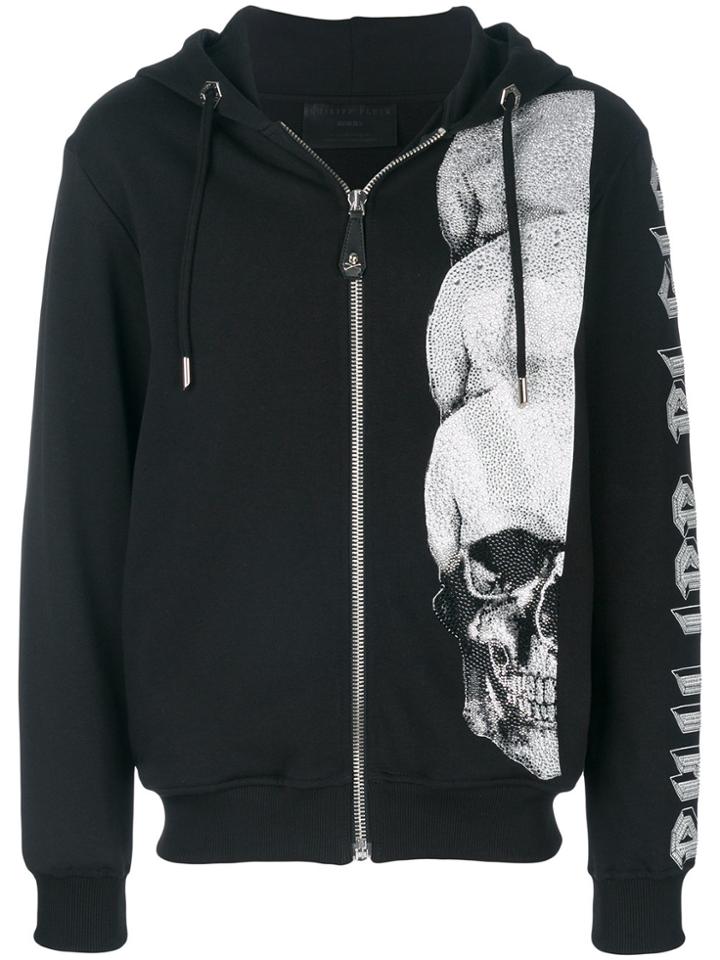 Philipp Plein Multi Zipped Hoodie - Black