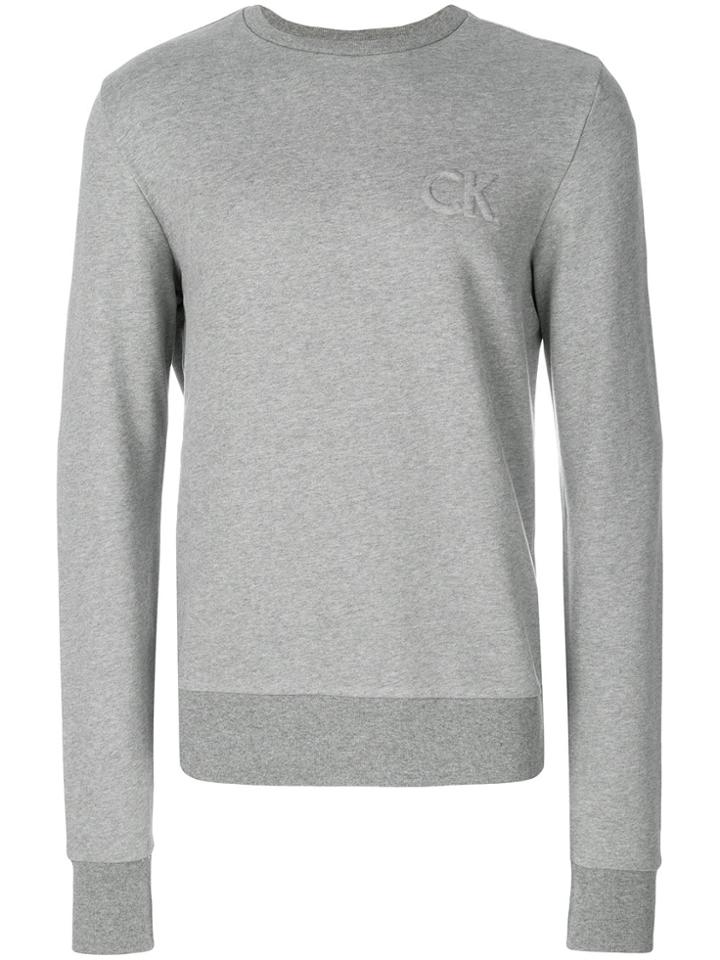 Calvin Klein Jeans Logo Sweatshirt - Grey