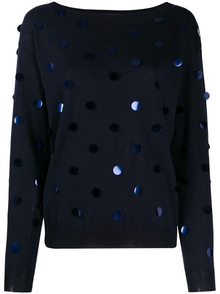 P.a.r.o.s.h. Appliqué Jumper - Blue