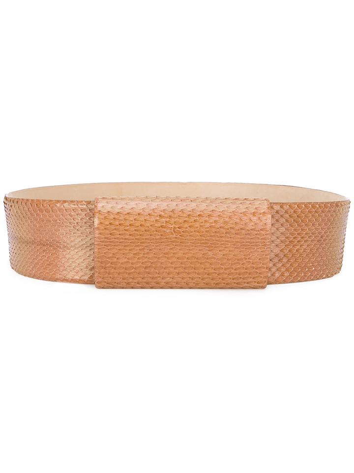 Max Mara - Frisco Belt - Women - Leather - L, Brown, Leather