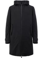 Herno Waterproof Hooded Overcoat - Black