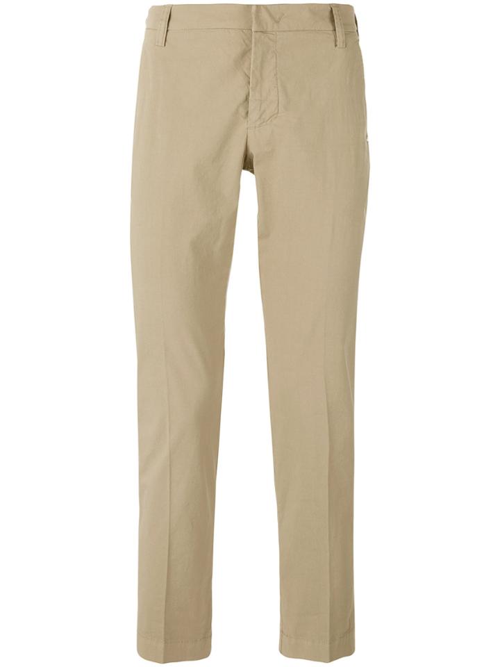 Entre Amis Slim Fit Trousers - Nude & Neutrals
