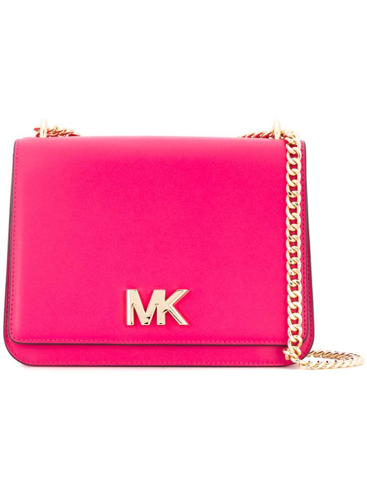 Michael Michael Kors Large Chain Shoulder Bag - Pink & Purple