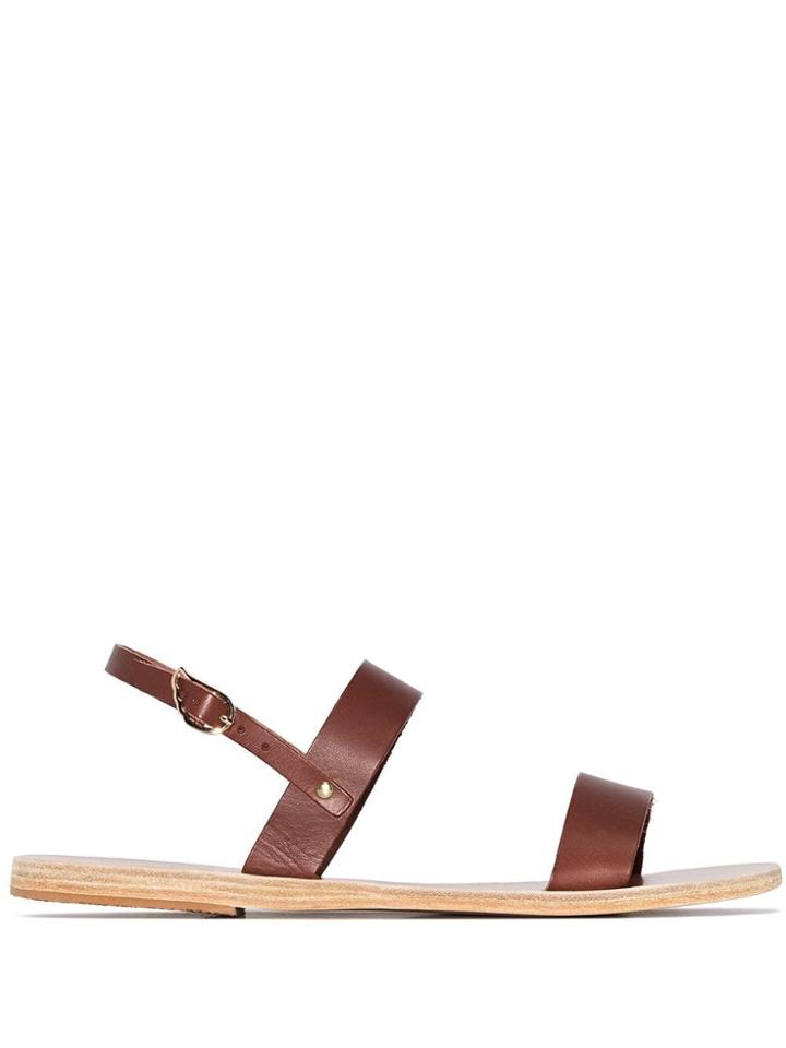 Ancient Greek Sandals Clio Dual Strap Sandals - Brown