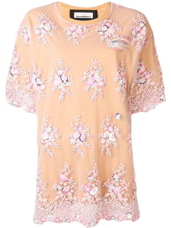 Night Market Magic Castaway Embroidered T-shirt - Neutrals
