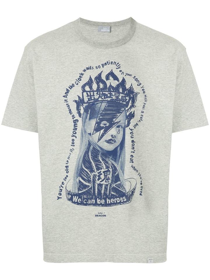 Kolor Beacon Heroes Print T-shirt - Grey