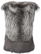 Maison Margiela Sleeveless Fox Fur Sweater