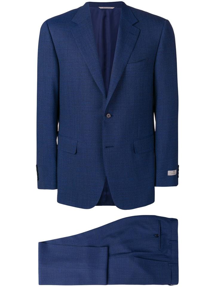 Canali Micro-check Suit - Blue