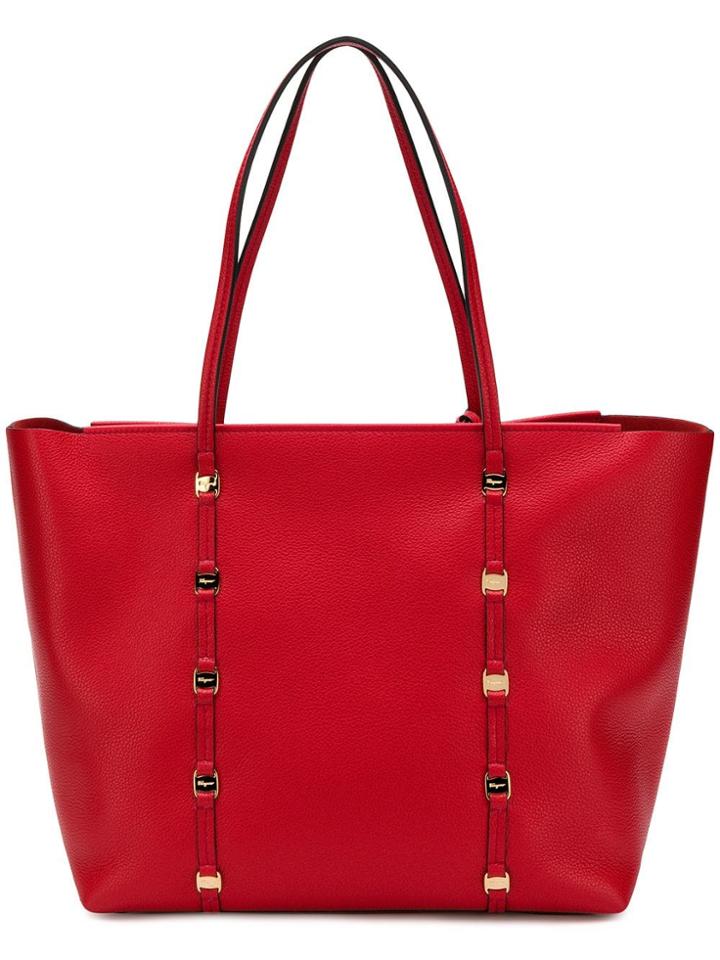 Salvatore Ferragamo Emotion Large Tote Bag - Red