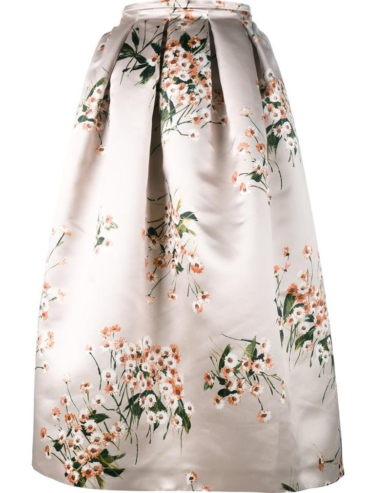 Rochas Floral Print Full Skirt