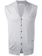 Ballantyne Button Knit Waistcoat - Grey