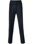 Gabriele Pasini Pinstripe Panel Tailored Trousers - Blue