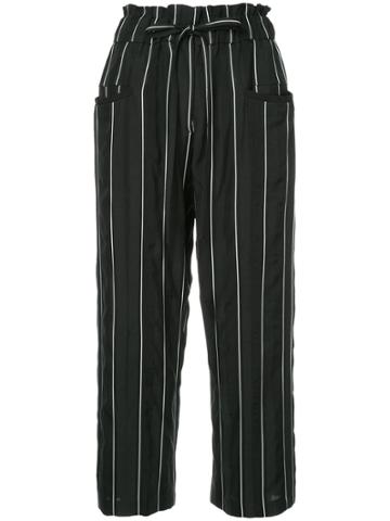 Demoo Parkchoonmoo Stripe Baggy Pants - Black