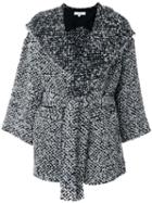 Iro - Textured Coat - Women - Cotton/acrylic/polyamide/virgin Wool - 38, Black, Cotton/acrylic/polyamide/virgin Wool