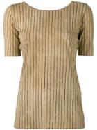 Uma Wang - Striped Top - Women - Cotton - S, Black, Cotton