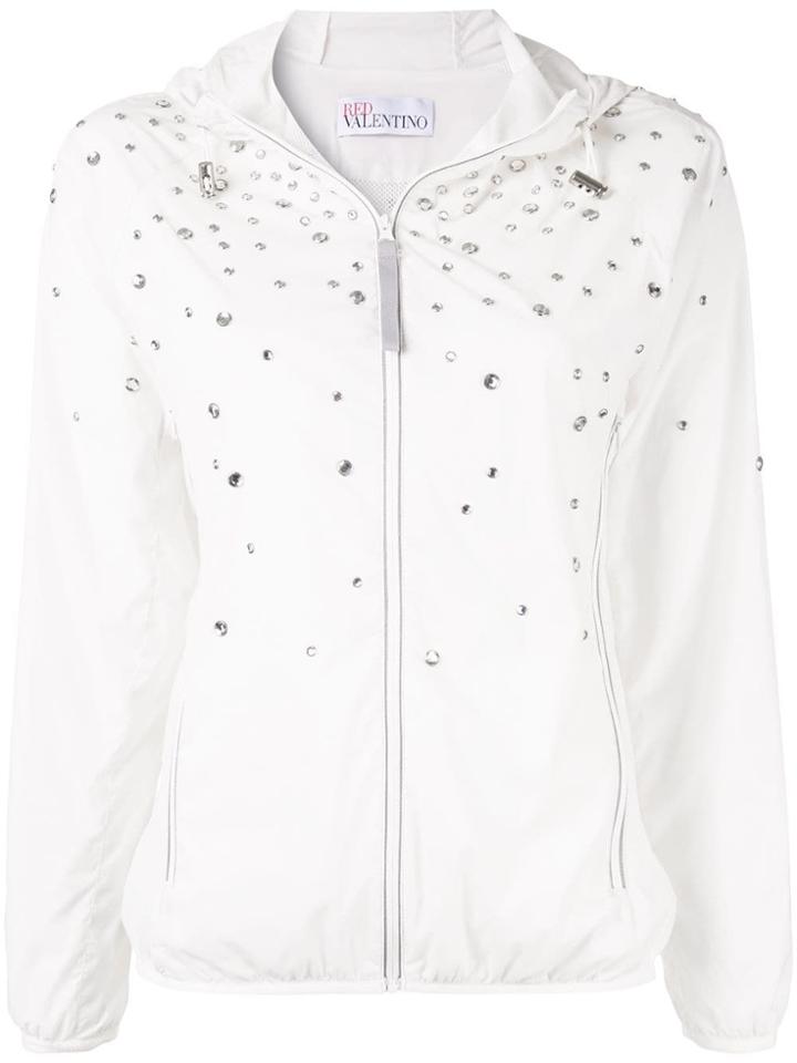 Red Valentino Studded Windbreaker - White