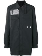 Rick Owens Drkshdw Oversized Patch-detail Shirt - Black