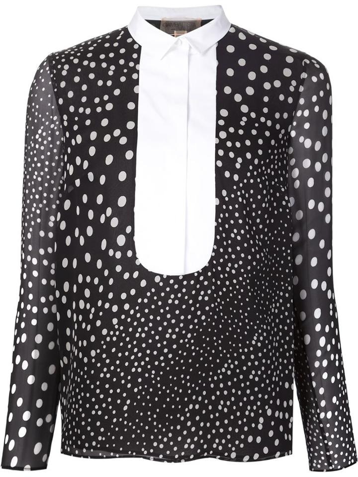 Giambattista Valli Contrast Bib Shirt