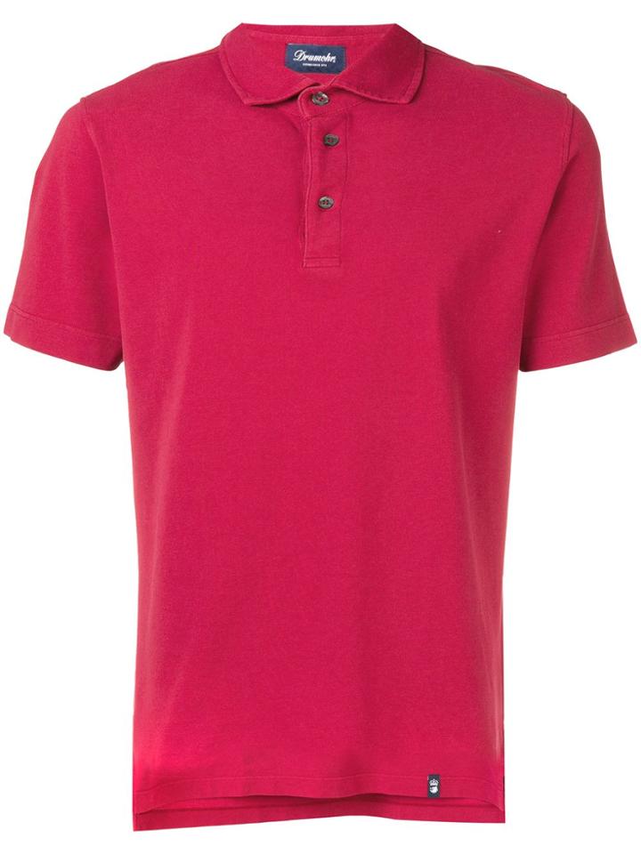 Drumohr Basic Polo Shirt - Red