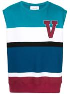 Ports V Striped Logo Tank Top - Multicolour