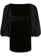 Rasario Off-the-shoulder Velvet Dress - Black