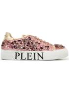 Philipp Plein Embellished Glitter Sneakers
