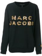 Marc Jacobs Sequin Logo Sweatshirt - Black