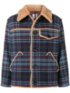 Santoni Shearling Lined Jacket - Blue