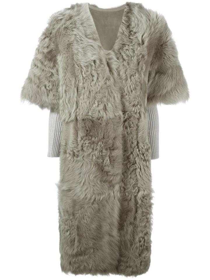 Yves Salomon Shortsleeved Fur Coat