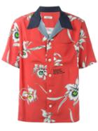 Valentino Floral Print Shirt, Men's, Size: 41, Red, Viscose/silk