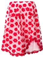 Simone Rocha Sheer Floral Embroidered Skirt