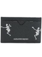 Alexander Mcqueen Skeleton Card Holder - Black
