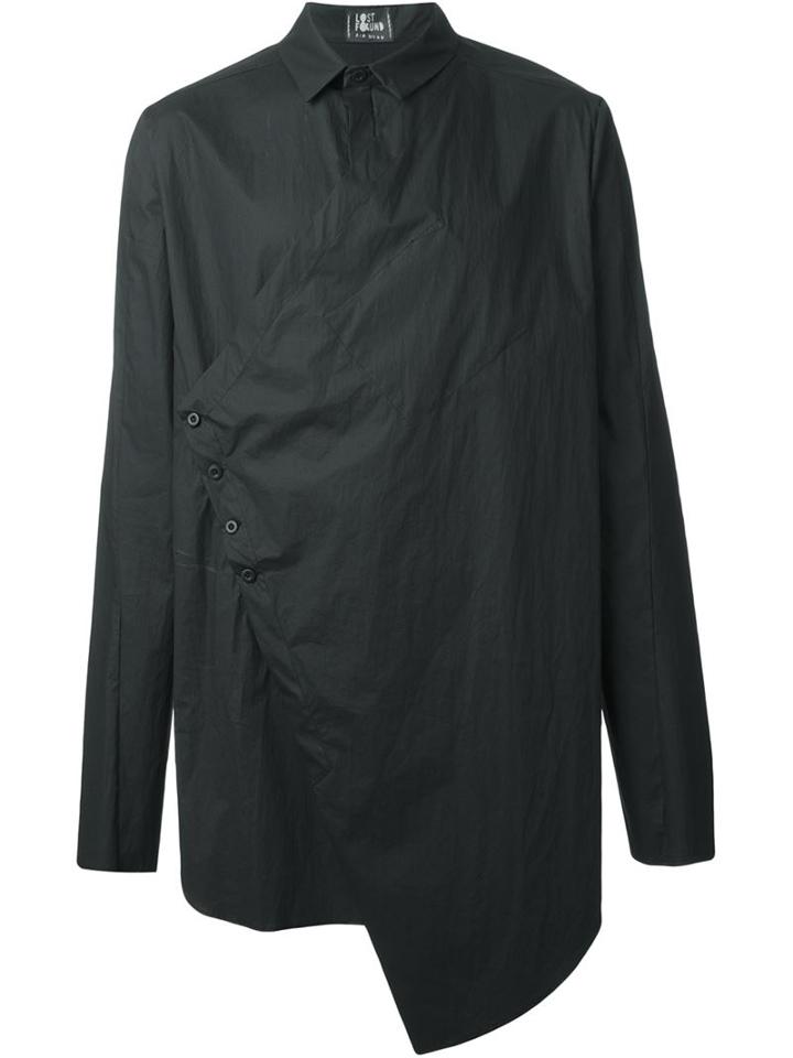 Lost And Found Asymmetric Cross Front Shirt