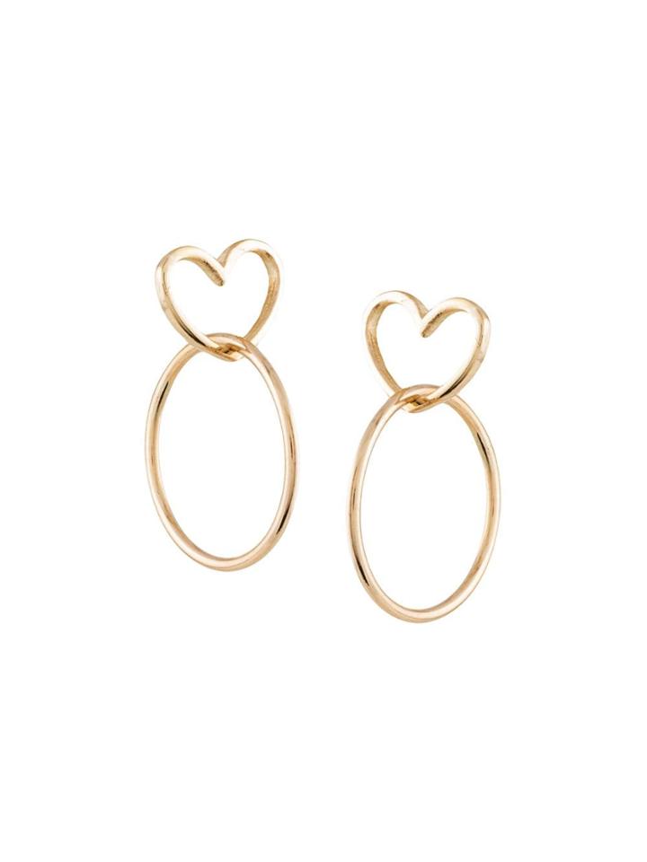 Natasha Schweitzer Heart Earrings - Gold